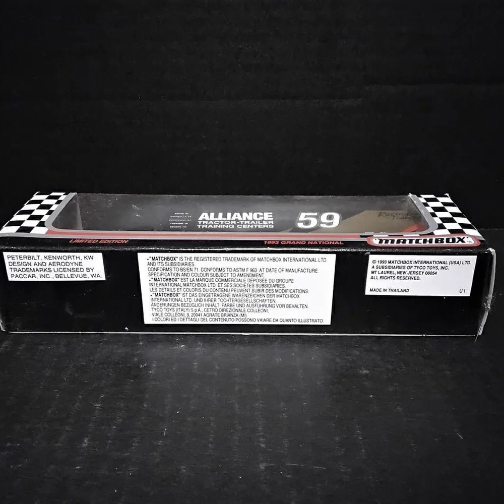 MATCHBOX SUPER STARS TRANSPORTER 1993 GRAND NATIONAL ALLIANCE #59 NASCAR - Picture 2 of 9